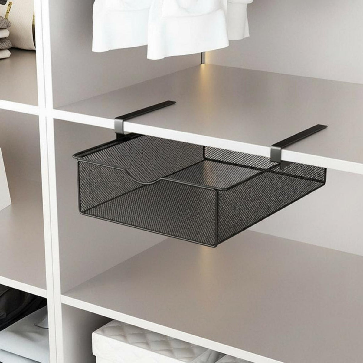 Under-Shelf Sliding Drawer tooltoolwithslide-out tools Installation Cabinet Organizer Stackable