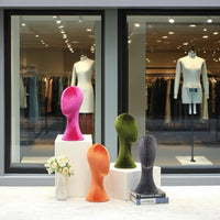 Hat Display Mannequin Head with Pin-Insertable Surface for Accessories