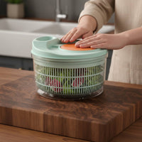 High-Speed Centrifugal Drying Manual Salad Drier Quick Dry Manual Vegetable Dehydrator Easy to Use