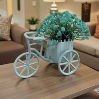 Artificial Flower Tricycle Pastoral Design Mini Tricycle Flower Decor Gift Idea