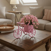 Artificial Flower Tricycle Pastoral Design Mini Tricycle Flower Decor Gift Idea