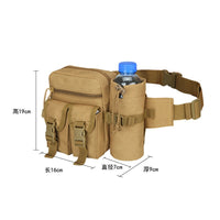 Tactical Lure Waist Pack - Waterproof Detachable Water Bottle Bag