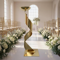 Spiral Flower Stand Geometric Shape Wedding Flower Stand Detachable Event Decoration for Banquet