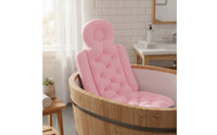 Supportive Bath Cushion with Backrest Tufted Full Body Bath Pillow Comfortable Bathtub Mattress Cushion Soft for Adults