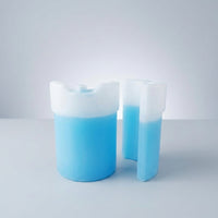 Ice Pack for Sports Injuries and Breast Milk, Reusable Freezer Blocks for Cool Box and Lunch Box, Cylindrical Design, Instant Cooling Set