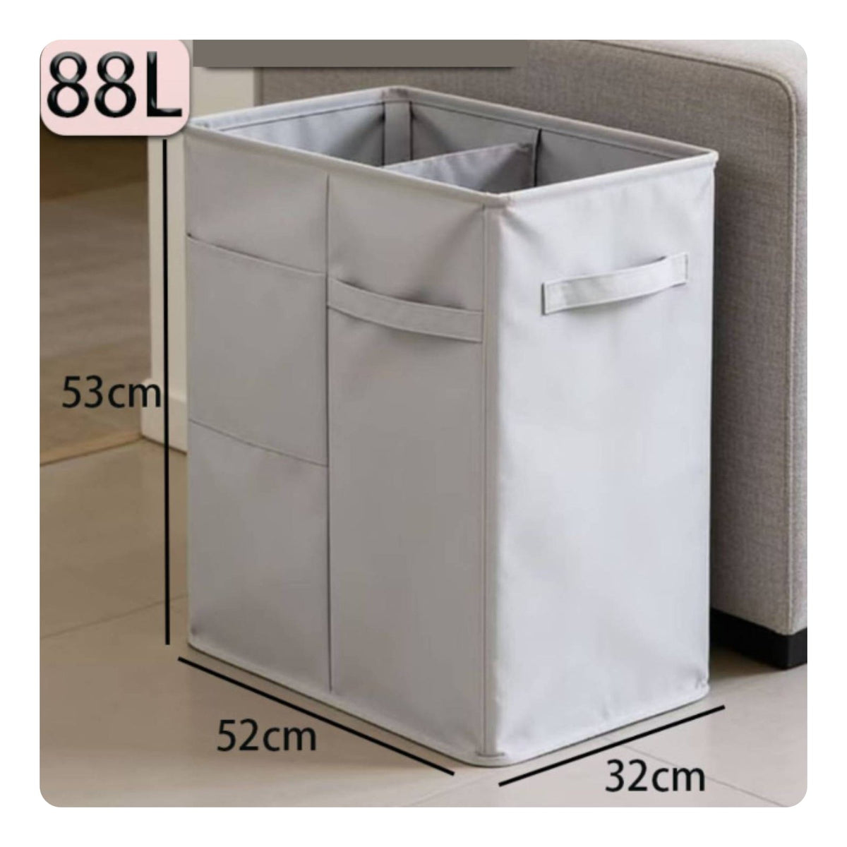 Fitness Mat Storage Bin Large Capacity Narrow Foldable Storage Basket