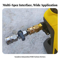 Heavy Duty 3/8 Inch Quick Connect Valve Leak Proof Quick Connect Shut Close Valve Easy Control Lever for Car Detailers, Professionals