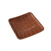 Woven Snack Basket Low-Sided Serving Tray Multi-Purpose