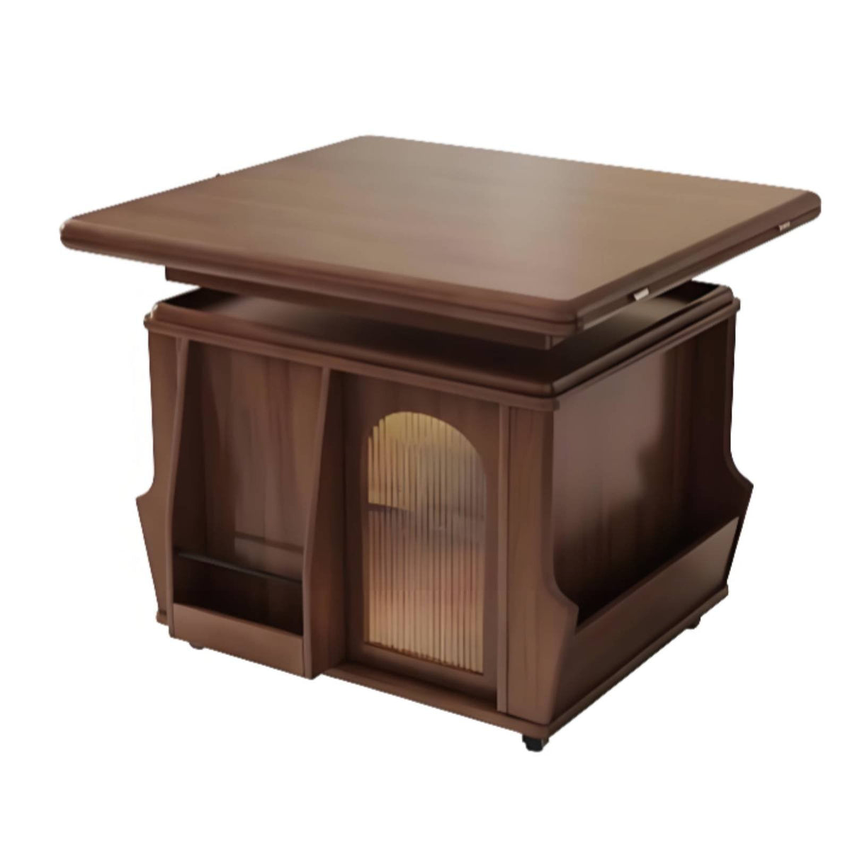 elevateTop Coffee-to-Dining Table Multi-Functional Household Furniture Space-Saving Built-in Storage
