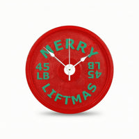 Barbell Plate Wall Clock Round Weight Plate Clock Long-Lasting for Athletes
