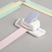 Built-in Positioning Guide Stamp Border Punch Confetti Collector Postage Stamp Border Puncher Non-Slip Base Decorative Paper Edger for Journal Enthusiasts, Crafters, Scrapbookers, Journaling, Scrapbooking, Card Making