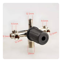 Quick Connect Fittings Air Compressor Outlet Manifold Multiple Outlets Two Gauge Pressure Regulator Assembly Pneumatic Tool Part