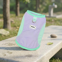 Summer Dog Clothes Cooling Dog Vest, Breathable Polyester Pet Summer Wear with D-loop, Pull-Over Casual Style for Small Dogs and Puppy Clothes