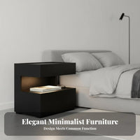 Floating Nightstand with Drawer Modern Design Floating Storage Cabinet
