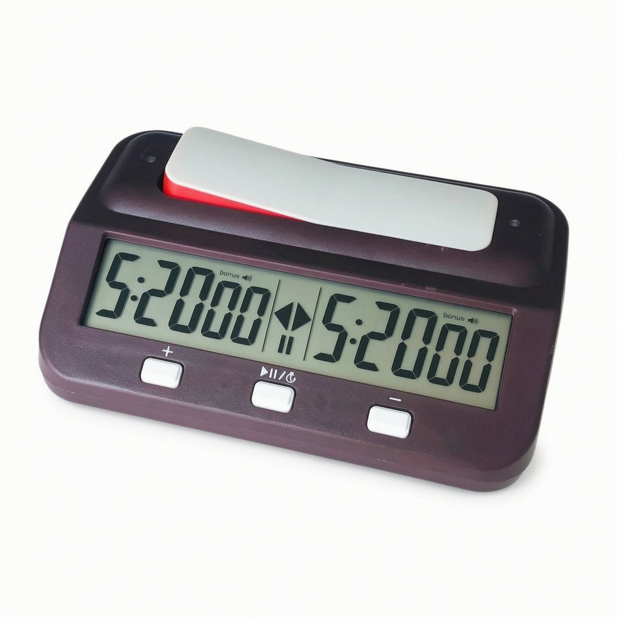 Compact Digital Chess Clock Portable Digital Chess Timer Lightweight Board Game Timer Long-Lasting for Tournaments