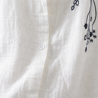 Embroidered Shirts for Women with Loose Fit Design, Casual White for Summer and Everyday Wear, Plus Size Blouse UK