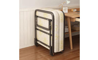Foldable Daybed Lockable Wheels Single Daybed Bed Furniture