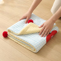 Dog Blanket, 70*50cm, Small Size, Warm, For Winter, Double-Sided, Fluffy, Lap Blanket, Cute, For Medium Dogs, Blanket, Bed, Sofa, Car, Travel