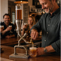 Industrial Pipe Gravity Drink Dispenser in Stainless Steel