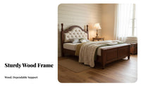 Durable Wood Wood Construction Wooden Storage Bed Continentaldesign design Design Wooden Bed Frame with Drawers Gas raise Mechanism Bedroom Furniture No Box foundation Needed for partners, Homeowners, Renters, Guest Room, Apartment Living