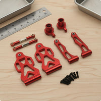 Aluminum Front Arm Set RC Car Front Upgrade Outfit Wear Resistant Aluminum Arm Set for 1/16 16101 16102 16103 16104 16106 16201