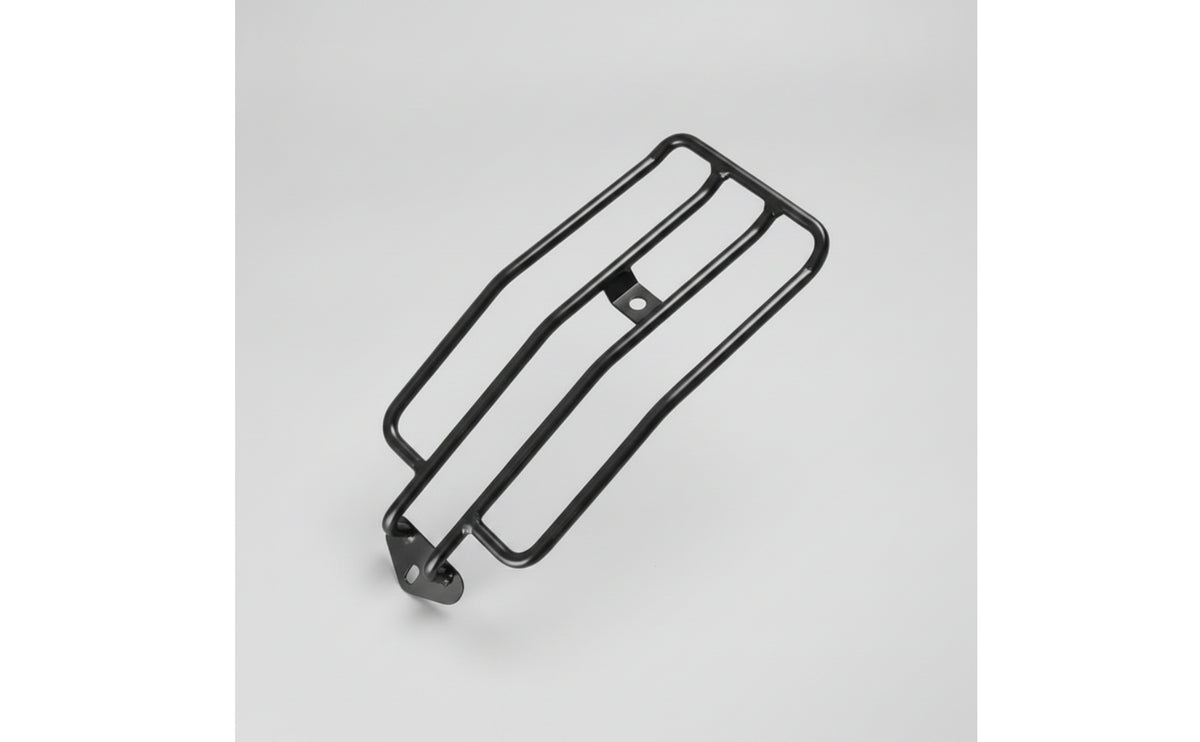 Motorcycle Rear Luggage Rack Black Motorcycle Luggage Rack Metal Cargo Carrier for Motorcyclists, Commuters, Motorcycles