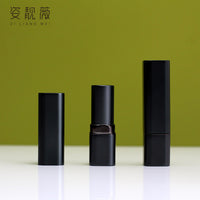 DIY Square Metal Aluminum Black Gray Men's Lipstick Mold 12.1mm Silicone