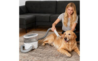 Pet Grooming Vacuum with Attachments Space-Saving Dog Hair Vacuum with Clippers Professional-Grade