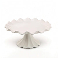 Cake Stand Glossy Pedestal Stand Sleek for Parties, Weddings, Bakers, Hosts