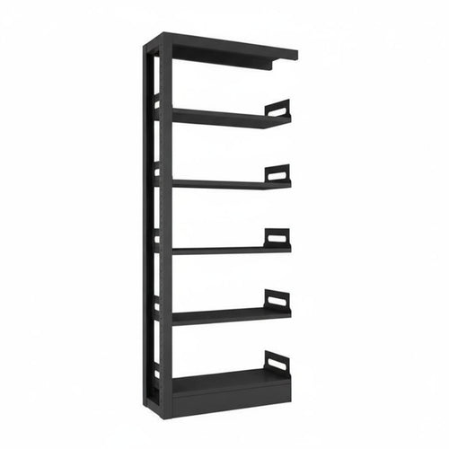 Steel Library Bookshelf Heavy Duty Freestanding Archive Shelving Sturdy Construction Multi-Tier File Shelf for Students, School Administrators, Study