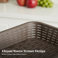 Rectangular Mesh basket Stackable Design Storage Basket Ventilated for Homemakers