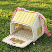 Parrot Travel Bag for Cockatiel and Parakeet Travel Bag, Bird Outing Bag with Standing Perch, Removable Tray and Shoulder Strap for Small Bird