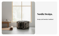 Cylindrical Pouf Ottoman Modern Design Floor seat Multi-Functional for unfastenice