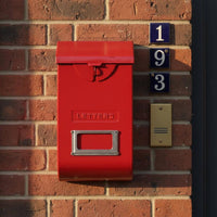 Vintage Metal Mailbox Lockable Home Storage Decorative for Office