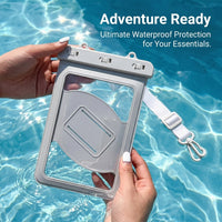 Waterproof Swimming Bag for Outdoor Water Park and Boating, Large Capacity Dry PVC Material, Protective Phone for Diving