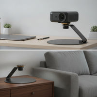 Desktop Display Stand Rotatable Display Stand with Swivel Mount Metal Stable for Home Theater, Office