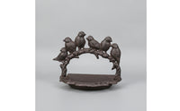 Cast Metal Avian Feeder Garden Ornament Compact for Balcony, Entryway
