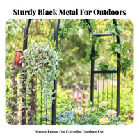 Climbing Plant Archway sturdyDuty Construction Tiered Archway Stand for Backyard