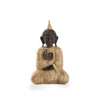 Seated Buddha Statue Zen Resin Buddha Figurine Minimalist for Desks
