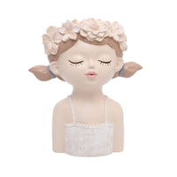 Fairy Girl Planter Decorative Plant Pot Unique for Bookshelf