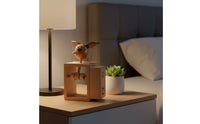 Hovering Piglet Music Box Wood Wooden Music Box Whimsical Wooden Sculpture for Collectors, Desks, Shelves, Bedrooms