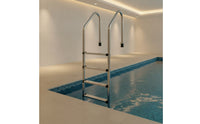 Stainless Steel Pool Ladder Polished 4-Step Pool Ladder Rust Resistant Non-Slip for Swimming Pools, Spas