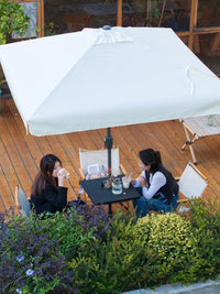 Adjustable Height Outdoor Table for Umbrella, Portable Folding Hanging Table for Small Stalls
