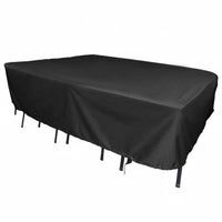 Dustproof Patio Furniture Cover Drawstring Closure Outdoor Table Cover Heavy Duty Garden Furniture Protector