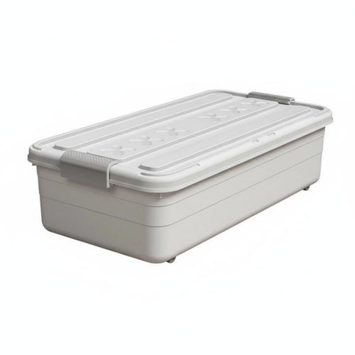 Rolling Storage Bin Large Capacity Organizer Box Wheeled Design for Car Owners