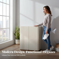 Light Luxury Design Freestanding Tipping compartment Shoe Rack Large Capacity Entryway Cabinet Space-Saving Storage Furniture Multi-Functional for Families, Apartment Dwellers, Homeowners, Hallway, Small Spaces, Bedroom, Living Room