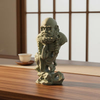 Bodhidharma Statue Miniature Zen Aquatic Aquarium Decoration Indoor and Outdoor