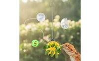 Feeding Ball with Suction Cup Interactive Reptile Feeder Ball Hollow for Lizards