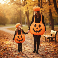 Jack-O'-Lantern Costume Wearable Garment Soft Festive Fancy Dress for Children Adults