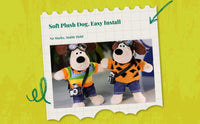 PVC dog bobblehead car decor